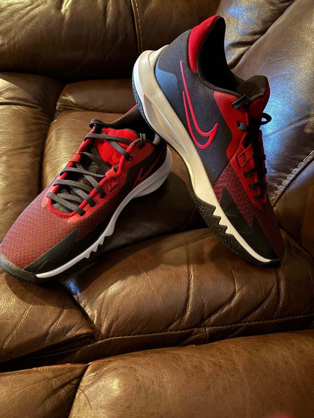 Nike Precision 6 Basketball Shoes Black University Red DD9535-002